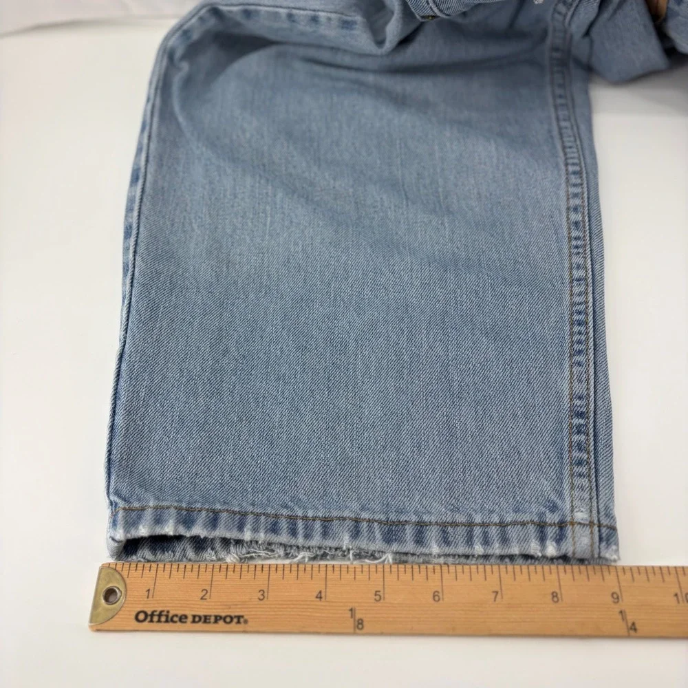 Vtg Levis 560 Comfort Fit Jeans Mens 46x30 (Fits 42x28) Light Wash Loose Tapered